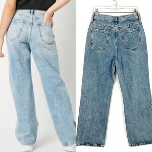 NWT Arizona Jean 9 Light Wash High Rise Curvy Skater Wide Leg Baggie Juniors